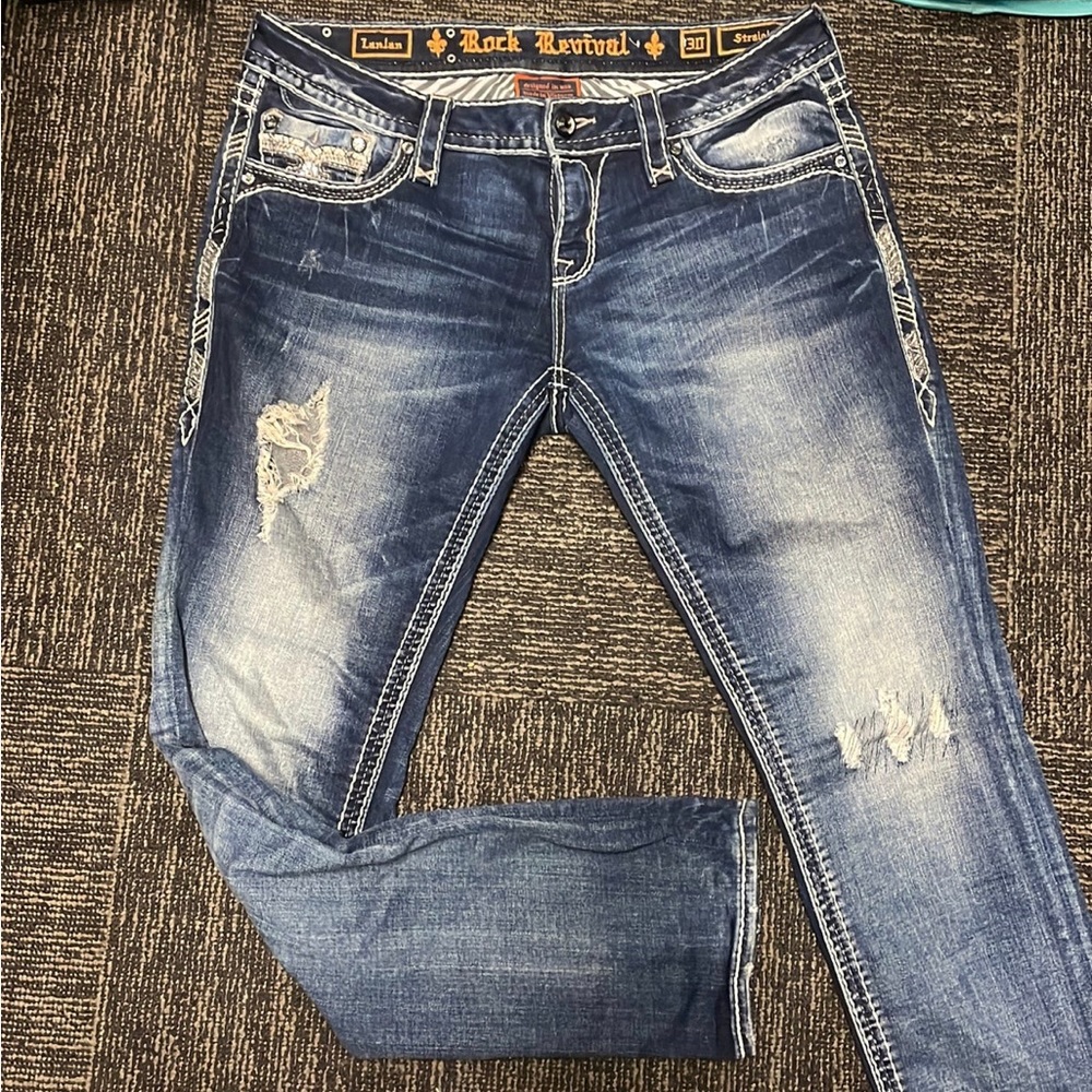 Rock revival straight leg Jean